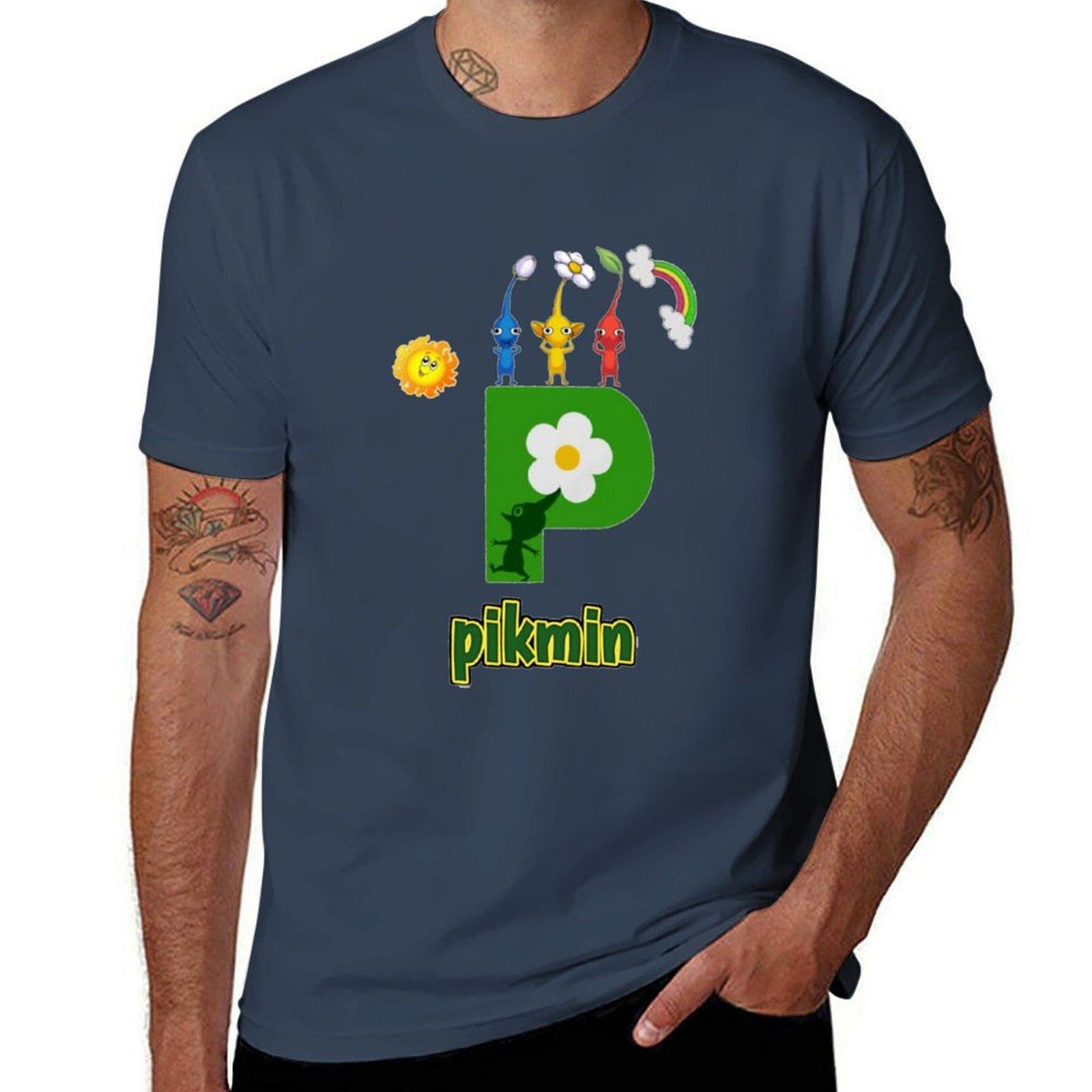 Pikmin t shirt TShirt Minimalist Plain Crew Neck TShirt S