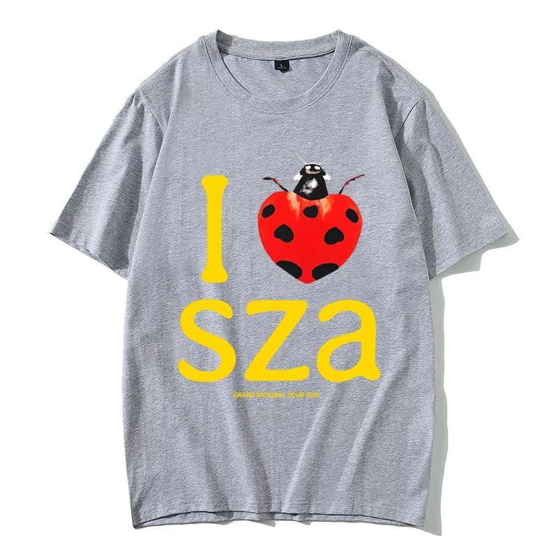 I Love SZA Grand National Tour 2026 Graphic Tshirt Men Women Hip Hop Tshirts Mens Casual Cotton Vintage T Shirts
