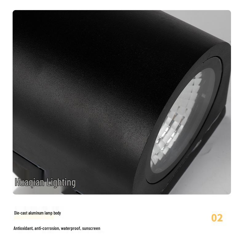 Dual-Head Waterproof Outdoor Wall Light for Porches, Courtyards, Balconies, and Stairways