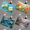 Nordic Floral Floor Mat Super Absorbent Bathroom Shower Mat Durable Printed Bath Mat  Home Decor