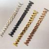 20mm Z-Shaped Stainless Steel Watch Strap for Huawei & Samsung - Unisex Bright Wave Pattern