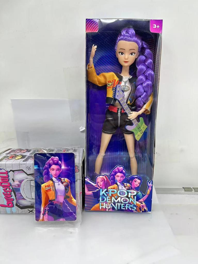 Monster Hunting Witch Doll with Music, 12 Joints, Colorful Lights & Cartoon Theme Song