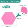 Uxcell 12-Piece Self-Adhesive Acoustic Panels, 12" X 10" X 0.4", Good Density Soundproof Padding, Hexagonal Soundproof Absorbent Panels, Insulation,