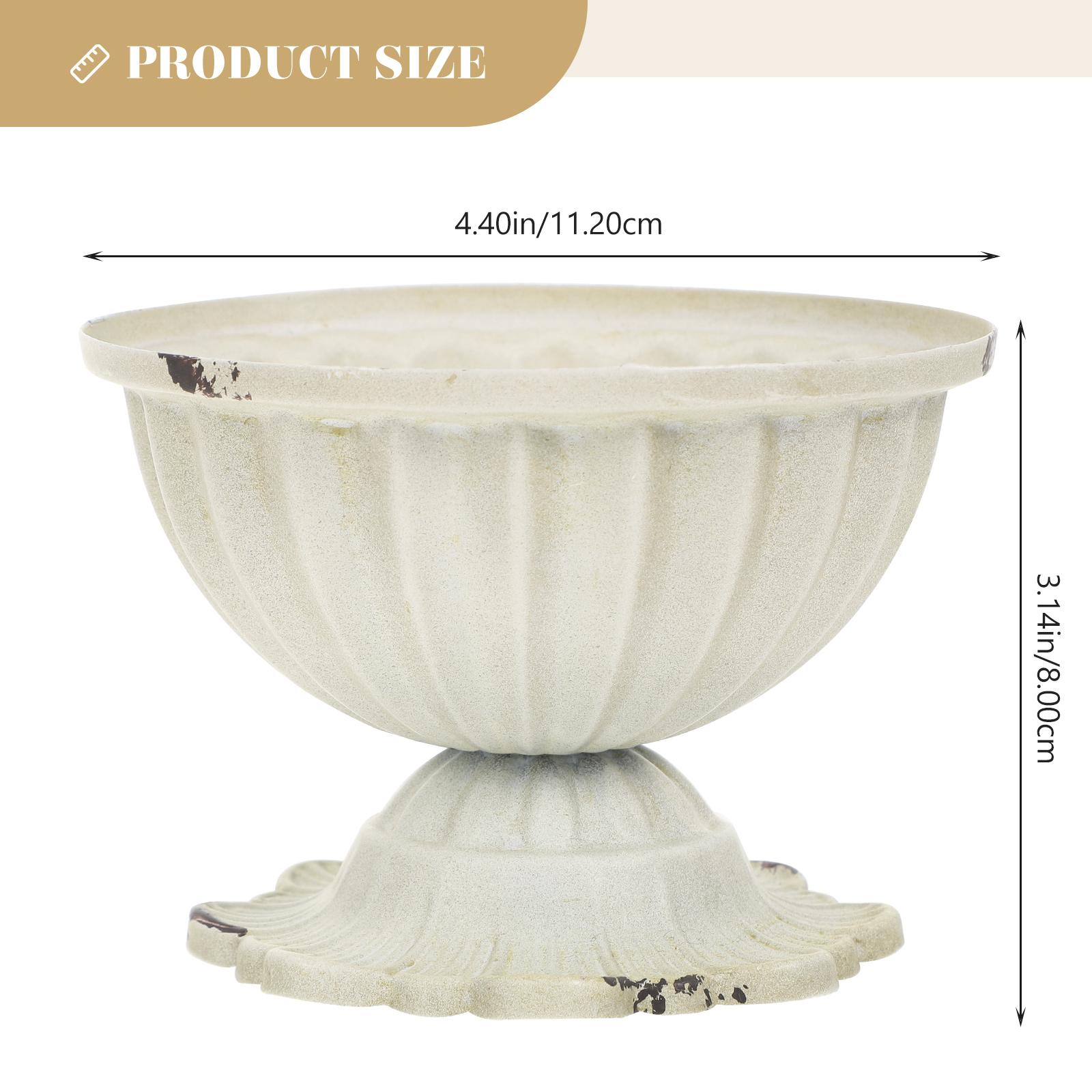 

Ретро Железный Цветочный Горшок Винтажная Металлическая Ваза для Цветов для Домашнего Декора Свадебного Торжества Центральный Элемент Сухой Искусственный Цветок