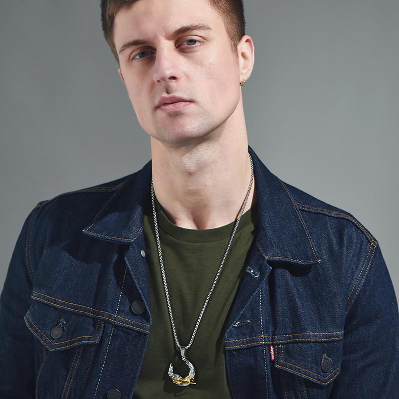 Moon Goddess Stunning Necklace For Women Elegant Titanium Steel Jewelry Pendant