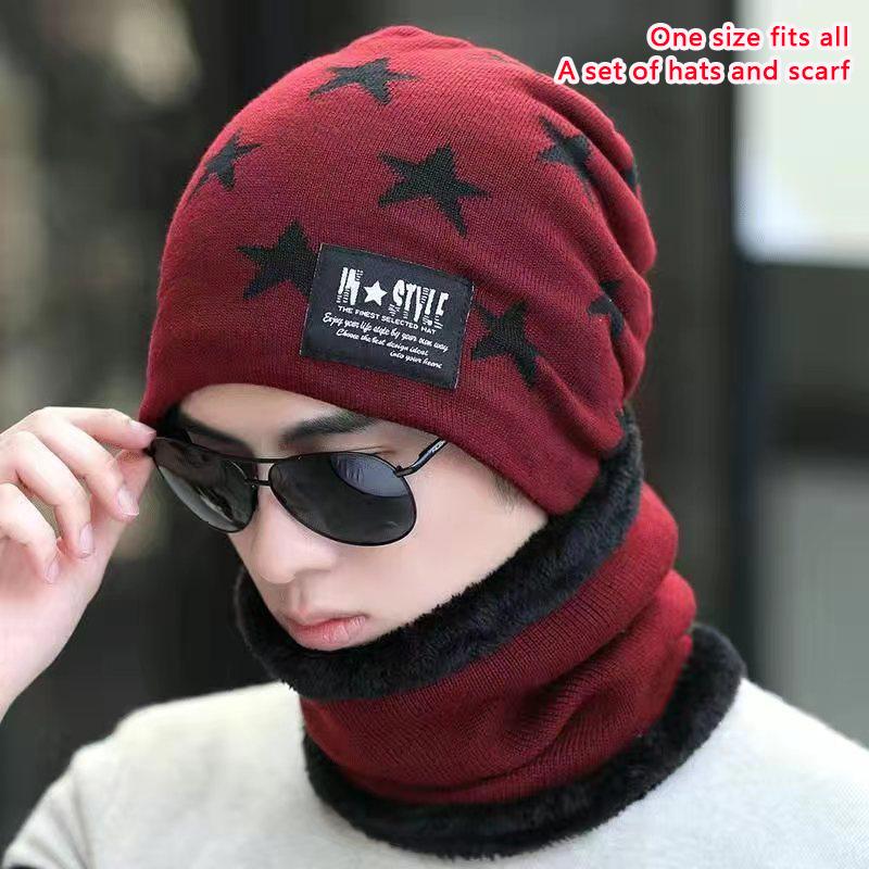 

Балаклавы зимняя противохолодная шапка флисовая утепленная шапка для мужчин и женщин головной убор велоспорт ветрозащитная шапка и шарф Adult красный
