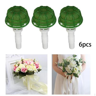 6 Stück DIY Hochzeitsblumenarrangement Bouquet Basisständer Zubehör Tragbar für Täglich