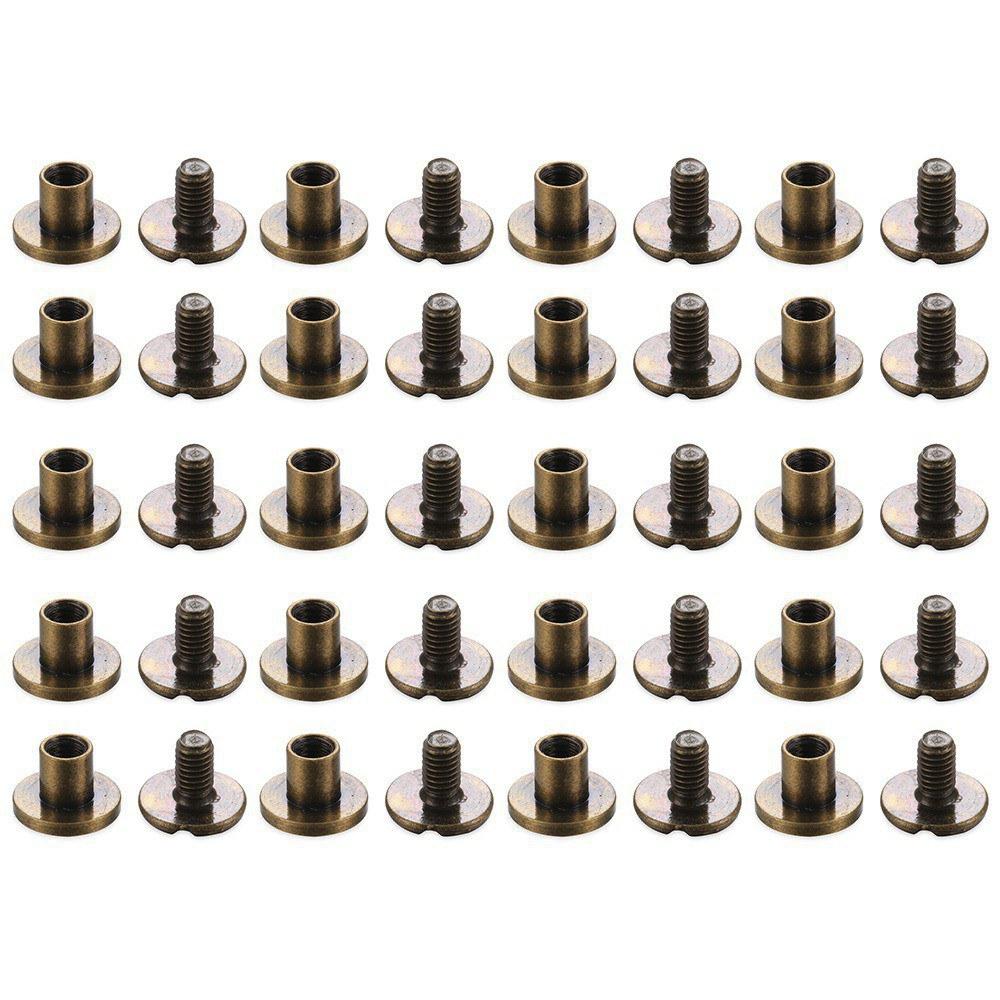 20pcs Heart Pattern Rivets Copper Leather Craft Belt Wallet Solid Brass Nail Rivets Screws Cloth Button Decoration Nail DIY Tool