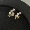 Pearl Mosquito Coil Disc Ear Clips: No-Pierce, Elegant French-Style Earrings for Women