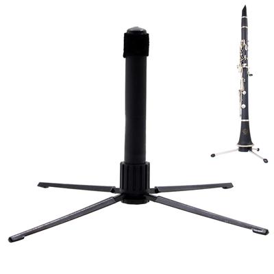 Portable Flute Stand Foldable Support 4-Leg Holder Stand for Flute Clarinet Oboe Soprano Saxophone Wind Instrument