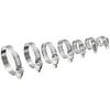 60pcs/Box of American-style Quarter-inch Water Pipe Clamps, Gas Pipe Clamps, Stainless Steel Hose Clamps8-38mm