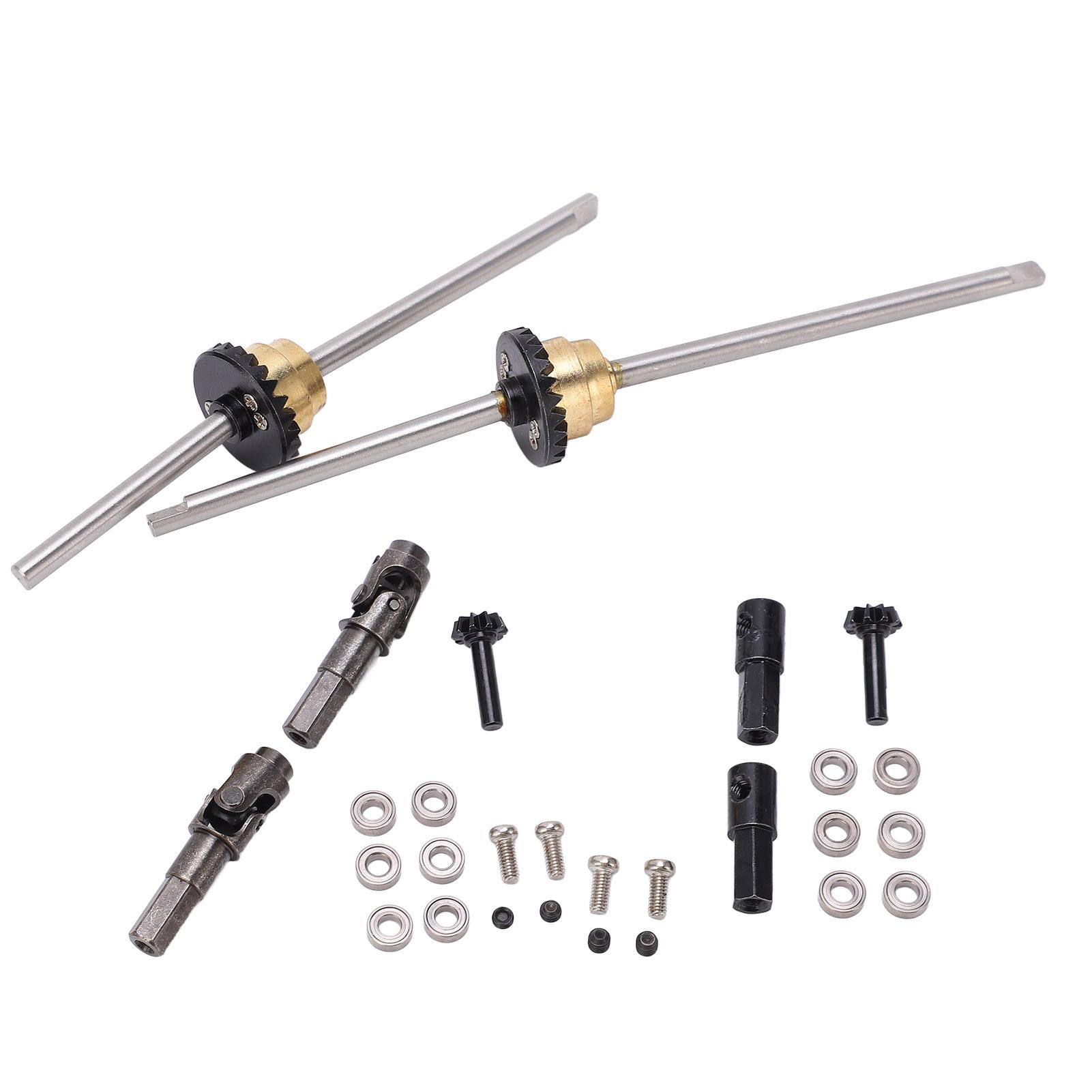 

Metal Drive Shaft Gear Bridge Axle Differential Kit for WPL C14 C24 C34 C44 B14 B16 B24 B36 1/16 RC Car