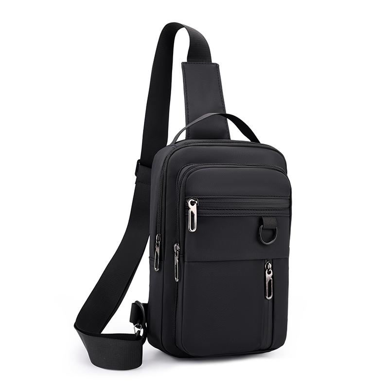 Men's Multi-Functional Chest Sling Bag – Stylish Nylon Crossbody with Multiple Compartments for Outdoor Sports