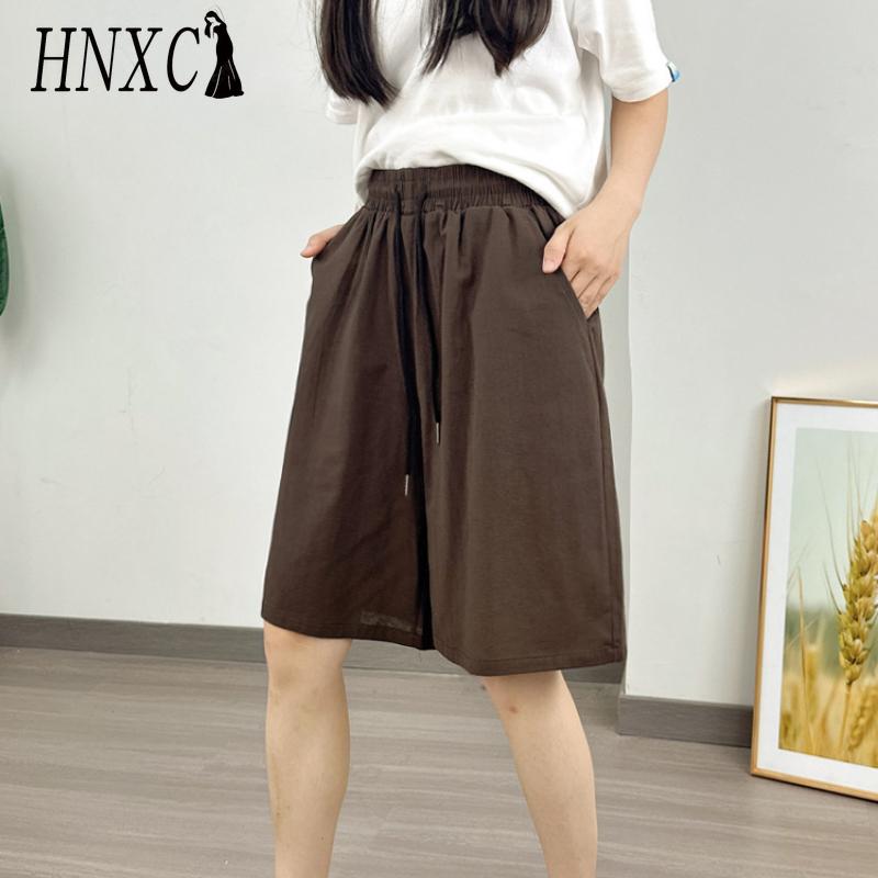 

HNXC Женские модные повседневные летние весенние шорты XXXL кофейный