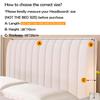 Rabbit Bed Headboard Slipcover For Queen King Full Cal King,Plush Bed Headboard Cover Soft Dustproof Protector Cover Bedroom Dec