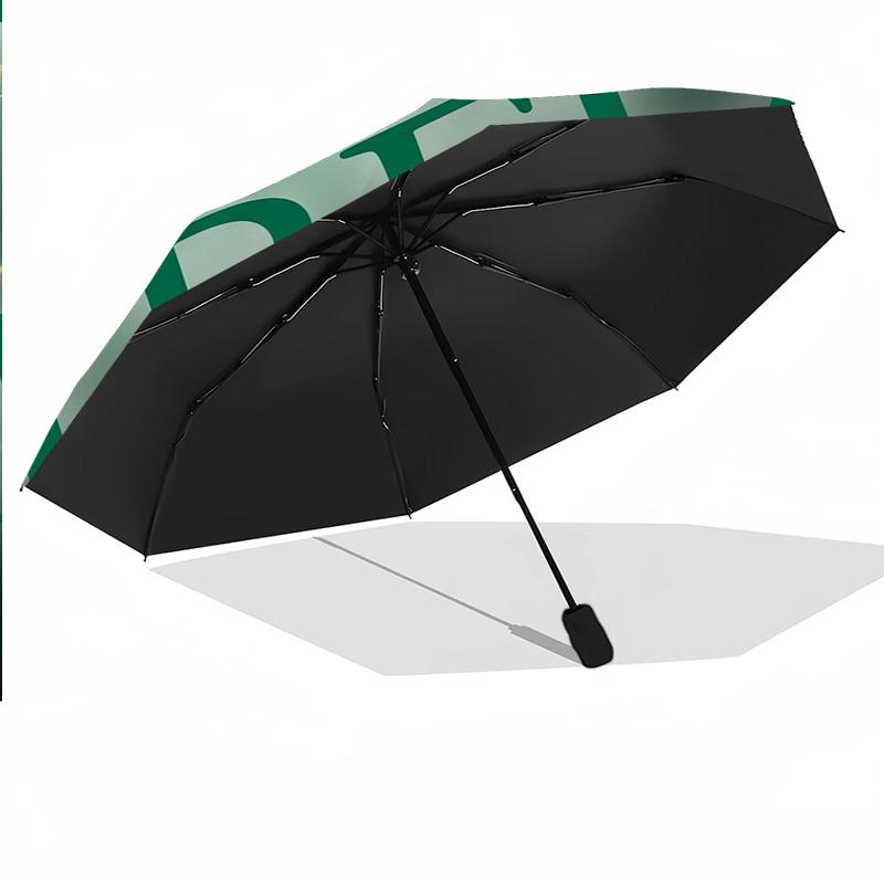 Ireland Rugby Print Auto 8?Ribs Folding Umbrella Wind Resistant Lightweight Automatic Umbrella For Daily Travel