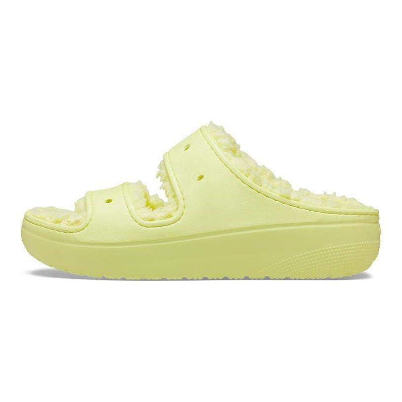 Crocs Classic Fuzzy Slippers Unisex Slippers Yellow 207446-75U