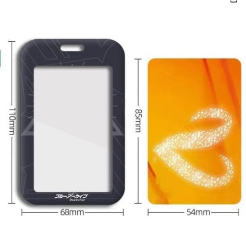 Blue Archive Pass Case, IC Card Case, Abydos High School Logo, Character Goods, Card Storage, Cover, Cosplay Accessory, Gift (A)