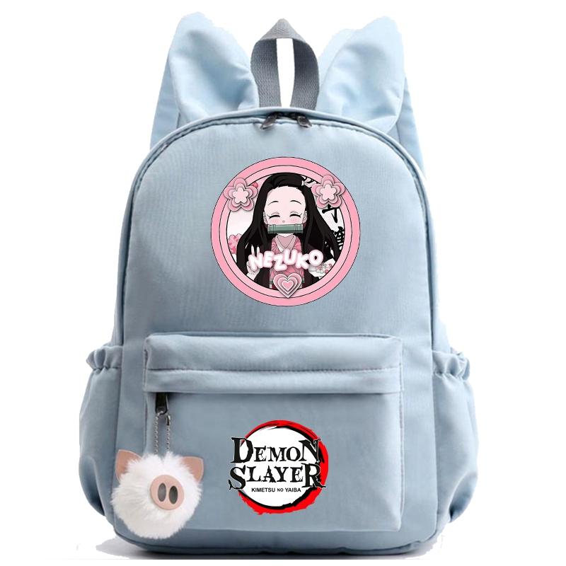 Anime Demon Slayer Backpack Teenager Girl Boy Backpack Schoolbag Back To School Bookbag Men Women Leisure Travel Bag Daily Bag