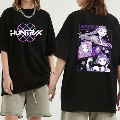 CHAUD Kpop Huntrix T-shirts Imprimés en Coton Homme Femme Mode Harajuku T-shirt Été Cool Manches Courtes Hip Hop Haut Tee