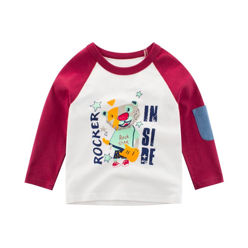 Frühlings- und Herbst-Kinderbekleidung Langarm-T-Shirts für Jungen Kinder-Bottom-Shirts