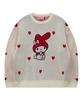 WAIKEI My Melody Heart Graphic Knit Ivory