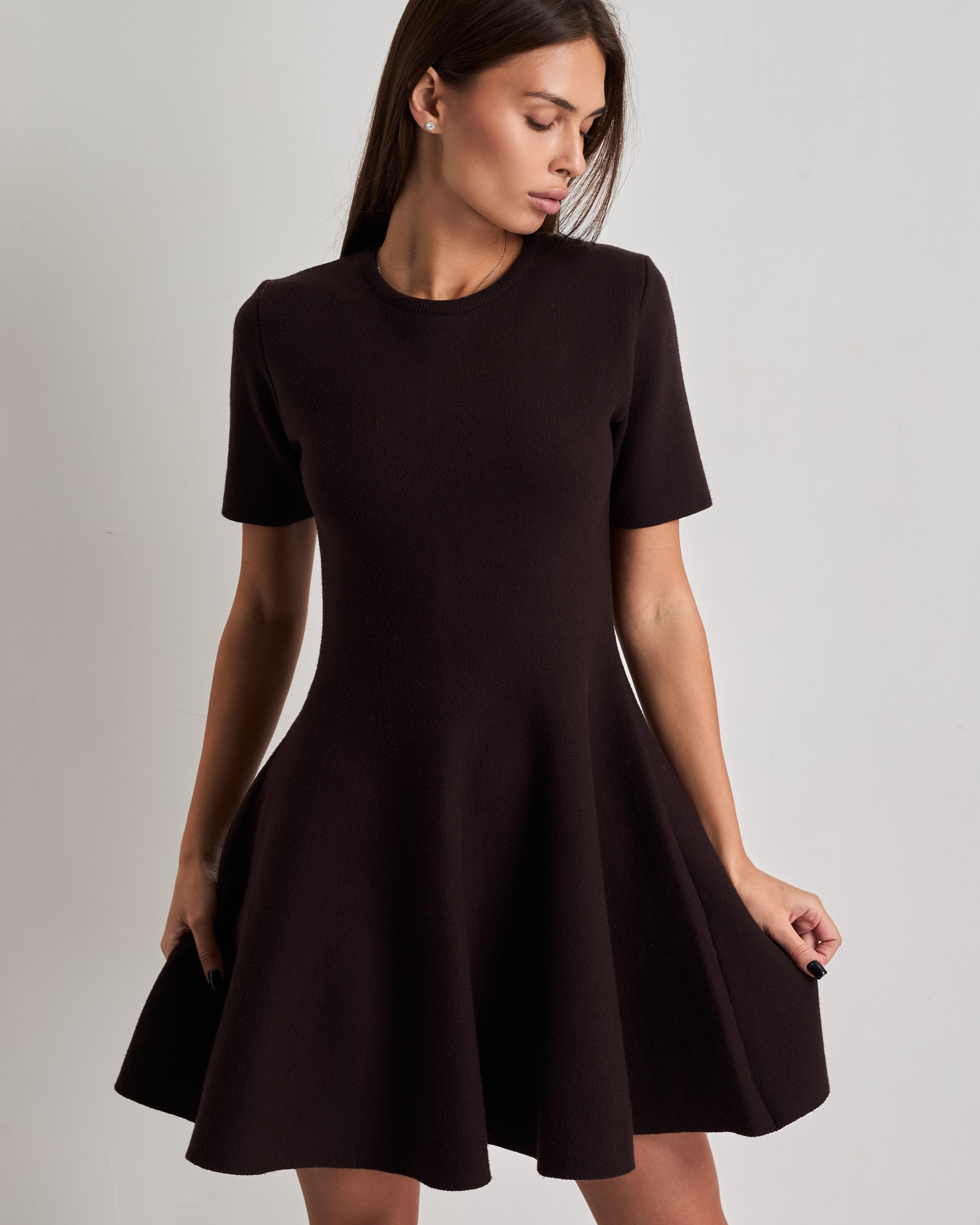 

Women s dress Dilvin 90258 brown 1 коричневий