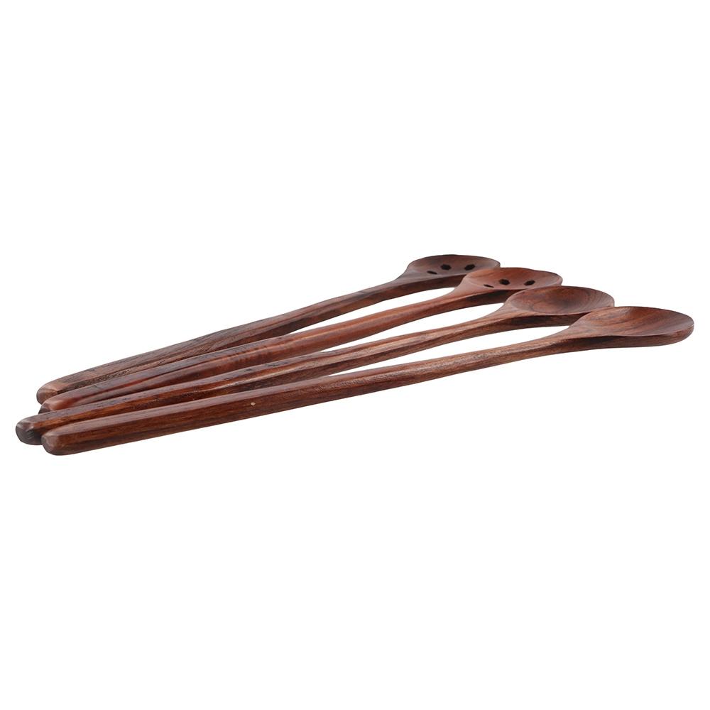 Durable Solid Wood Sauce Scoop for Kitchen Cooking Utensil Colander Tableware Soup Spoon Stir Spoon