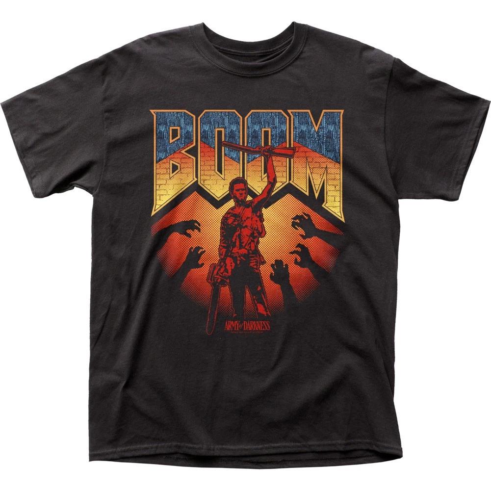 Army Of Darkness Boom Mens T Shirt Classic Pop Culture Movie Tee New Black 4XL