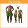 Zábavné a stylové Halloweenské pánské tričko s tetováním Moana Maui a kalhoty Cosplay kostým