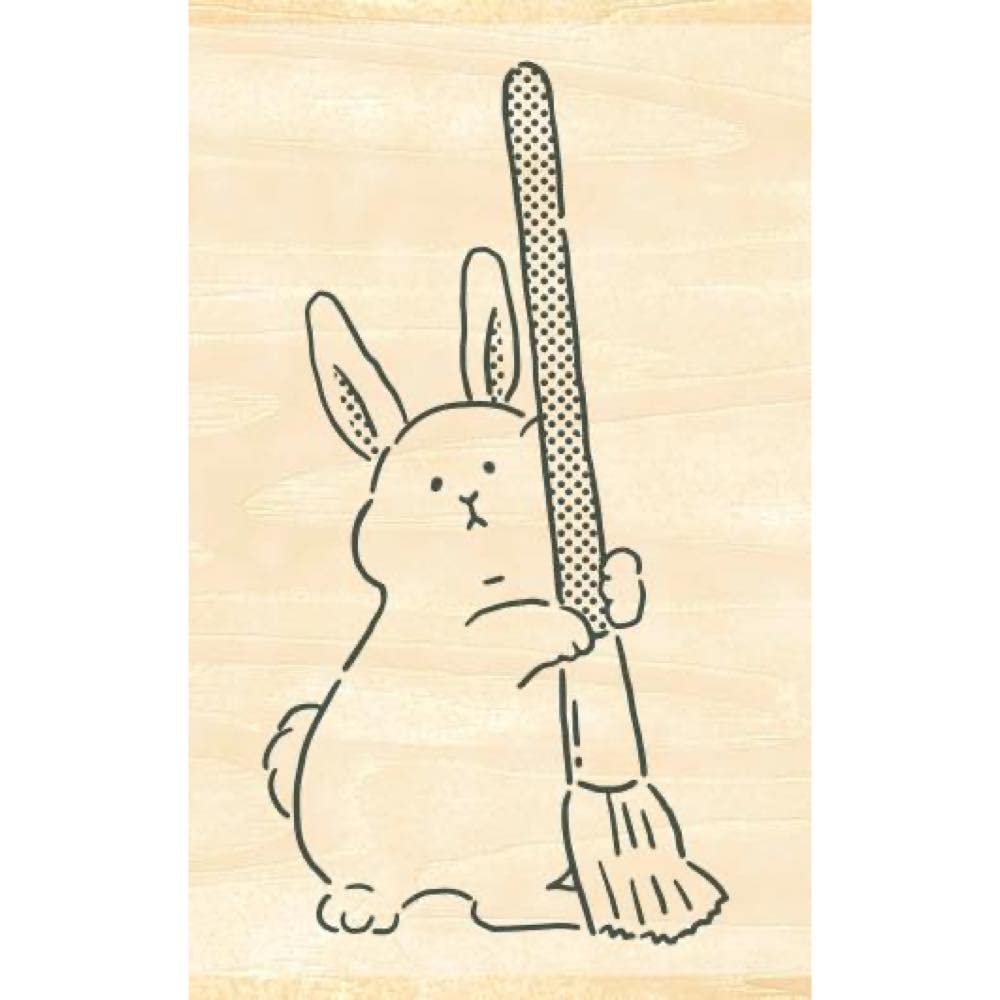 

Beverly Ink Love Stamp Rabbit and Brush TSW-122