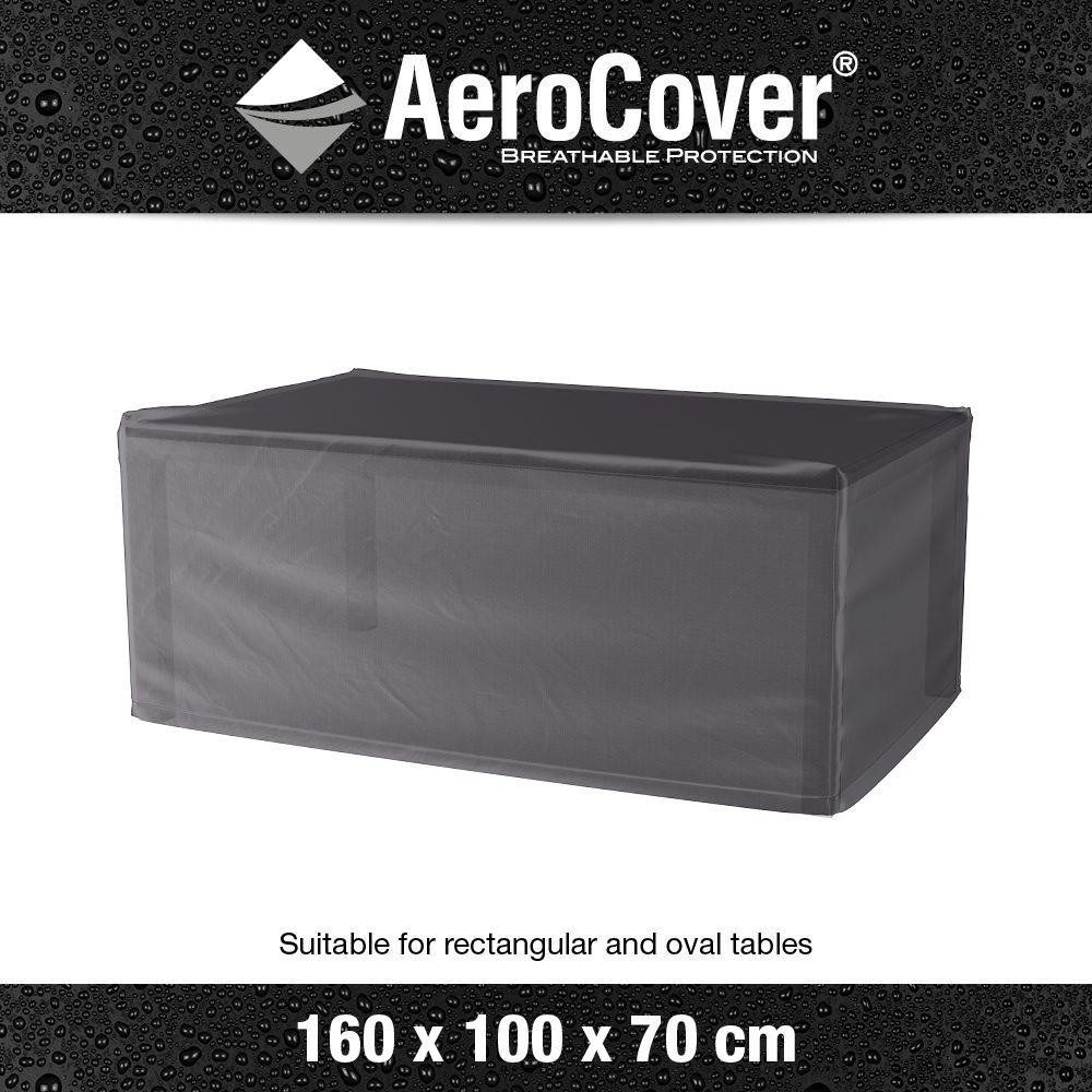 Garden Table Cover 7922 100X160X70 Aerocover Gray Homms