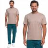 Men's T-Shirt 100% Cotton Without Side Seams Stylish Soft MORAJ M BEIGE