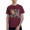 Sebastian Stan und Chris Evans Collage Herren T-Shirt Übergröße T-Shirts Herren Rundhals Baumwolle T-Shirts Kurz Sommer Herren