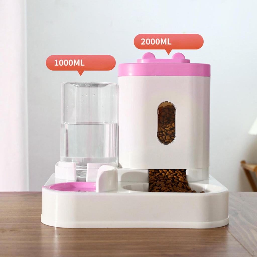 2 In 1 , Automatic Cat Drinker Bowl, Feeder and Water Dispenser Feeding Bowl