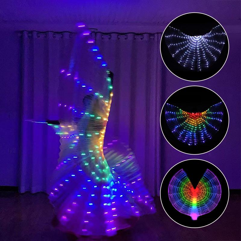 Led Party Lights Cape Wings Lights Bride Wings with Lights Butterfly Wings Led Capa Wedding Supplies De Luces Led Fiesta Novia