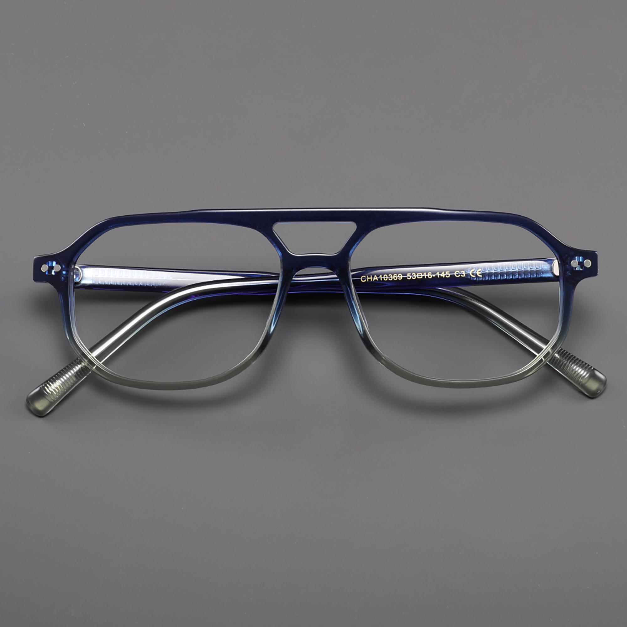 

High Quality Luxury Acetate Frame Men Square Retro Ladies Classic Double Bridge Fashion Optical Glasses Men s Decorative Glasses
