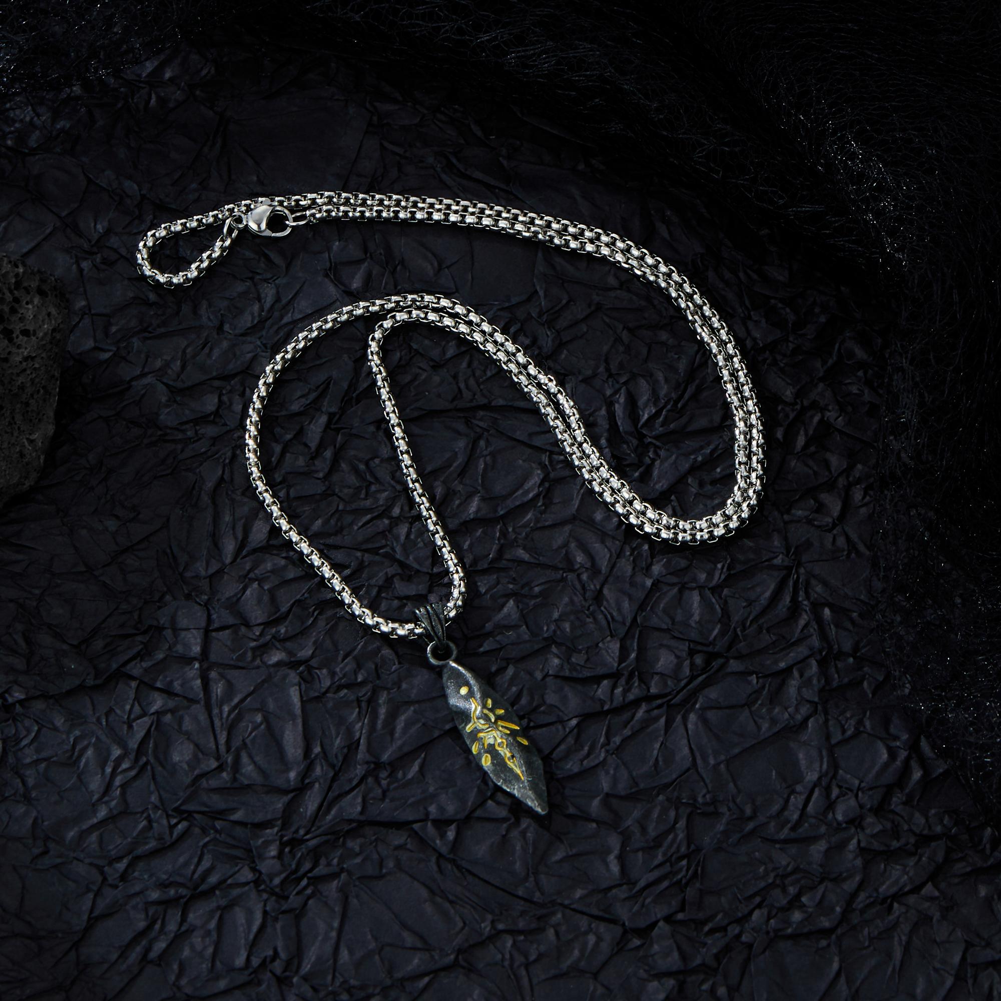 

Модное Креативное Европейское и Американское Ожерелье с Подвеской в Виде Руны, Имитация Метеорита, для Мужчин и Женщин, Персонализированный Подарок для Вечеринки