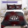 OGC Nice FC Bedwäsche-Set 3-teilig Atmungsaktiver Bettbezug mit Kissenbezügen Dekorative Bettwäsche für Schlafzimmer Zuhause