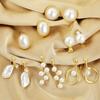 Baroque Pearl Clip-On Earrings for Women Without Pierced Ears