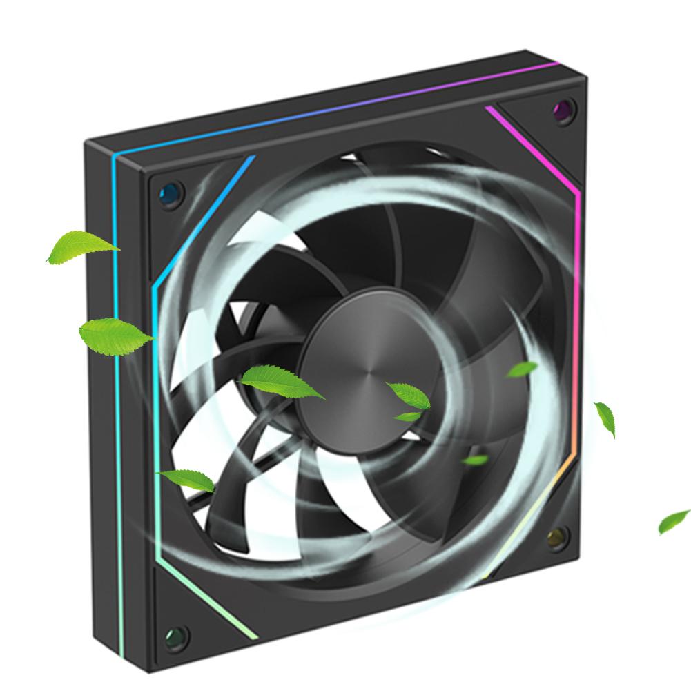 B# 12cm CPU Cooling Fan with Lighting Effect Quiet Cooling Fan for PC Computer C