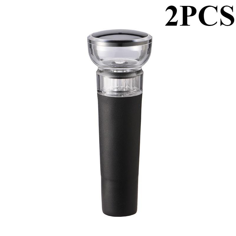 1/2pcs Vacuum Wine Stoppers Reusable Wine Bottle Stoppers Champagne Sealer Cap Set Leak-proof Retain Freshness Wine Plug Tools