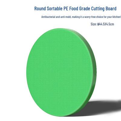 JingJingRS Round Extra-Thick PE Cutting Board 45x5cm