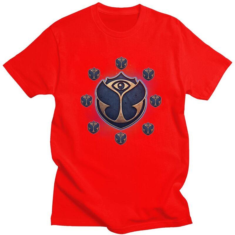 

Custom Tomorrowland T Shirts Men Pure Cotton Tee Tops Belgian Electronic Dance Music Tshirt Short Sleeve Fashion Tshirt S