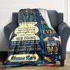 Ocean Love Letter Personalized Name Blankets Soft And Comfortable Against The Skin Naps And The Office A Wonderful Gift For Friends Family And Loved