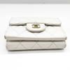 Used CHANEL MatrasseTri-fold wallet leather Women