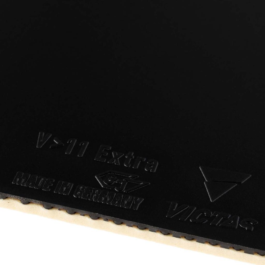 VICTAS Tischtennis Belag Inverted Extra Lightning für Top MAX 020811, Weich, V>11, Spannung, Athleten, Schwarz,