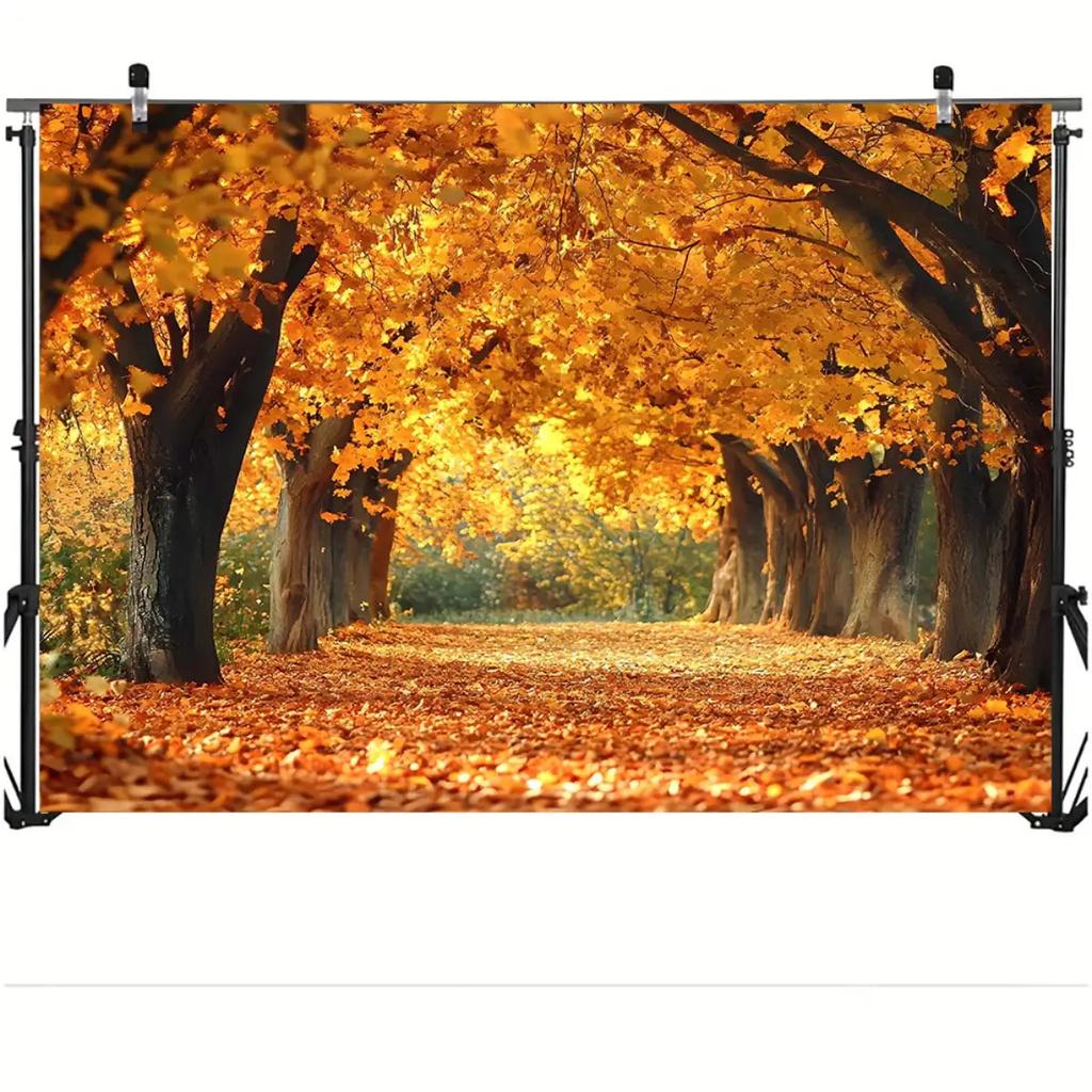 2D Plane, 1 Piece of Magical Autumn - Vibrant Fallen Leaf Tree, Suitable for Birthdays and Other Occasions