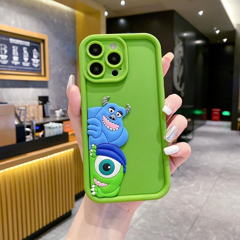 Applicable VIVO V50LITE Fun Mobile Phone Case Y29 Three-dimensional Big-eyed Monster Y39 Y28 Cartoon Couple