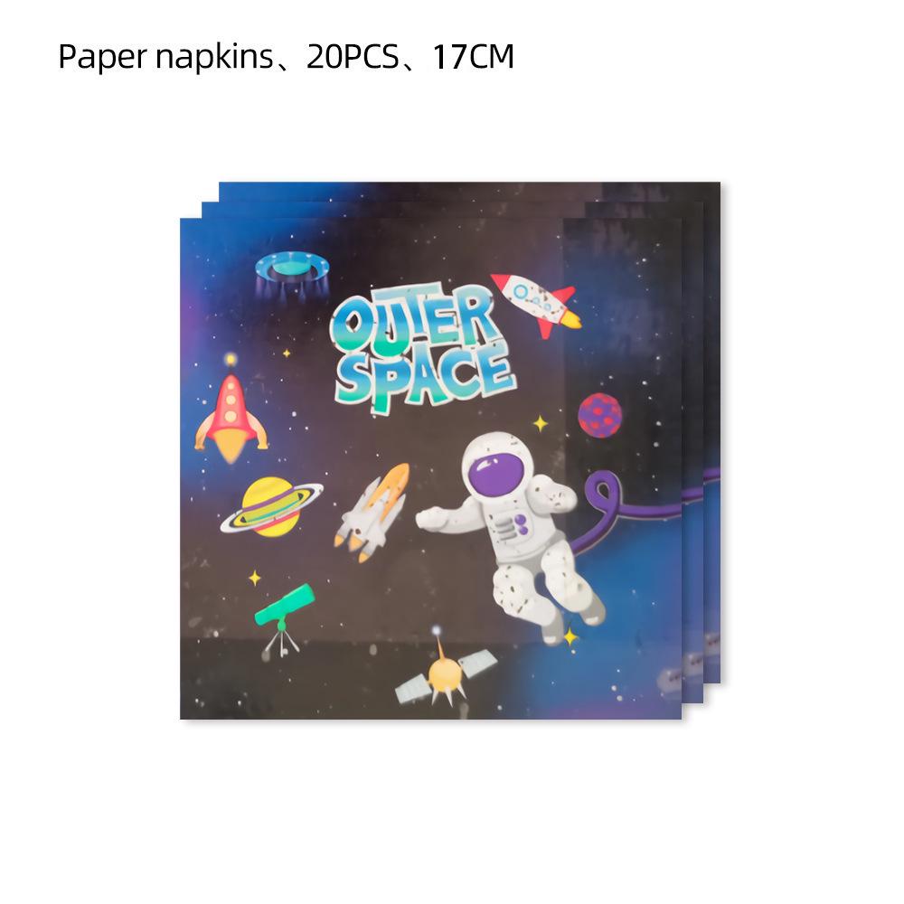 Space Astronaut Party Set: Bunting, Napkins, Plates, Tablecloth, Cutlery & Cards